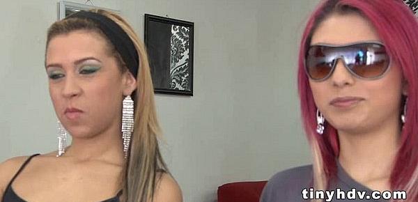  2 hot latina teens fuck Maritza Guitierrez And Lucy Delgado 4 51